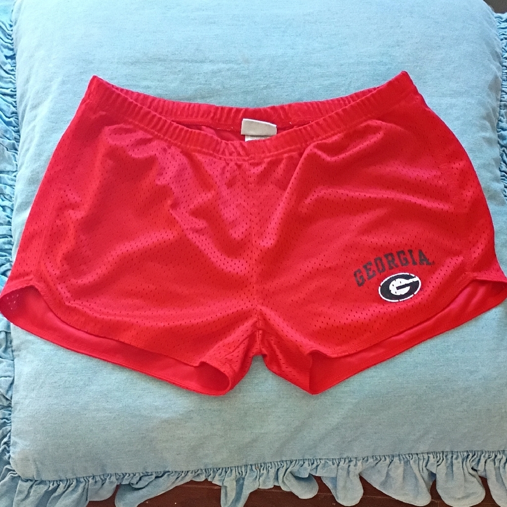 Pro Edge Red Women's Athletic Shorts